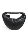 Lemaire Mini Lambskin Fortune Croissant Shoulder Bag In Black