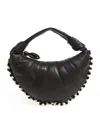 Lemaire Womens Dark Chocolate Fortune Mini Croissant Leather Shoulder Bag In Brown