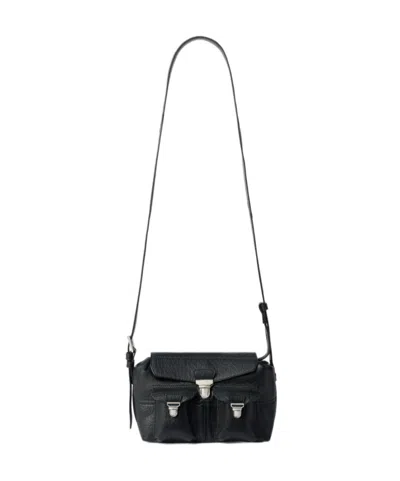 Lemaire Mini Soft Gear Bag In Bubble Lambskin In Brown