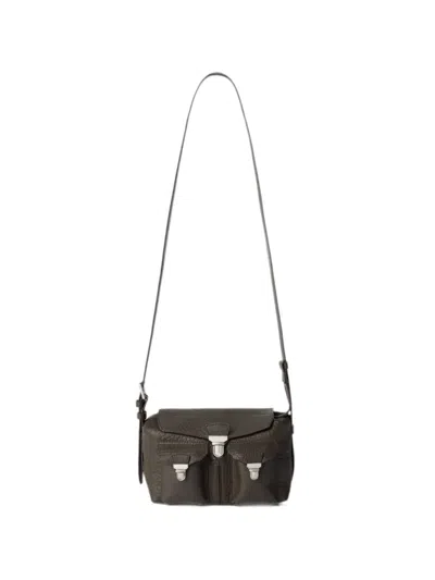 Lemaire Mini Soft Gear Bag In Bubble Lambskin In Brown