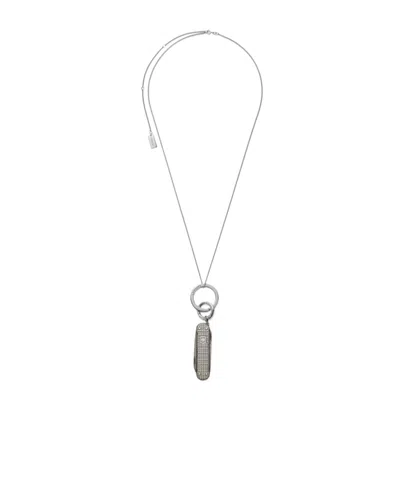 Lemaire Mini Swiss Knife Necklace In Gray