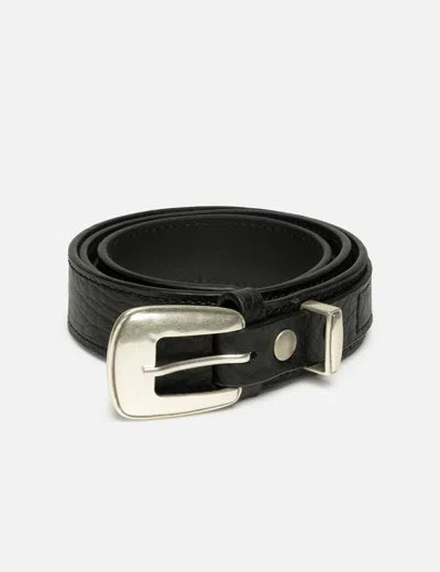 Lemaire Minimal Western Belt In Blue