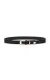 Lemaire Minimal Western Leather Belt In Black