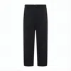 Lemaire Minimalist Tailored Straight-leg Pants With Matte Finish In Black