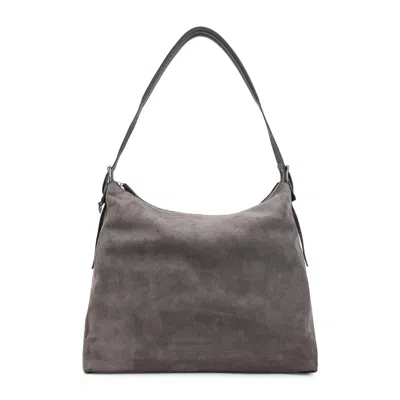 Lemaire Mink Suede Belted Hobo Bag In Pattern