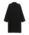 Lemaire Mixed Color Effect Coat In Black