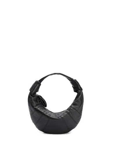 Lemaire Mmini Fortune Croissant Bag Black