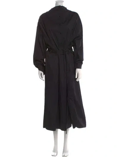 Pre-owned Lemaire Mock Neck Long Dress In Black
