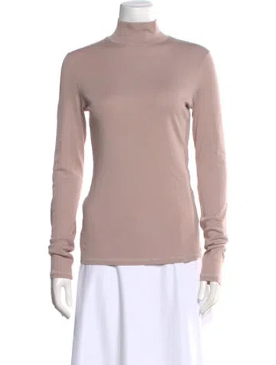 Pre-owned Lemaire Mock Neck Long Sleeve Top In Pink