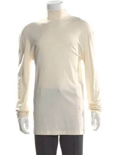 Pre-owned Lemaire Mock Neck Long Sleeve T-shirt In Neutral