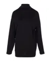 Lemaire Relaxed Mock Neck Long Sleeves Top In Black