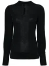 Lemaire Mock-neck Seamless Top In Black