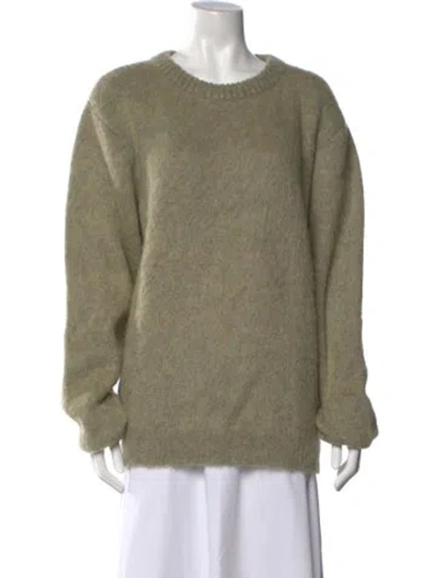Pre-owned Lemaire Mohair Crew Neck Sweater In Green