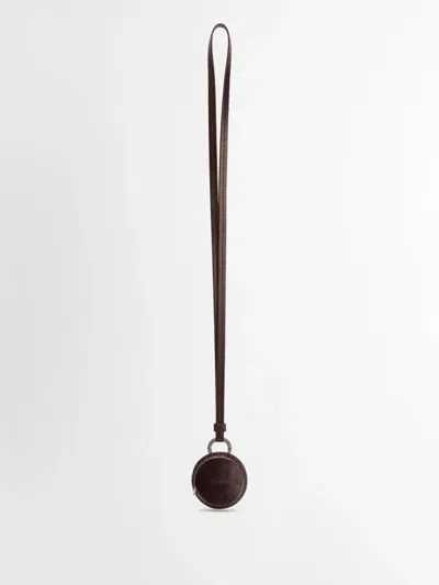 Lemaire Molded Tape Necklace In Ristretto