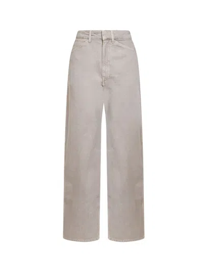 Lemaire Moonstone Denim High Waisted Curved Jeans