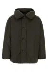Lemaire Puffer Blouson With High Collar And Pockets In Gray