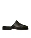 Lemaire Black Square Mules In Black