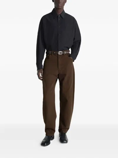 Lemaire Multiple-pocket Trousers In Brown