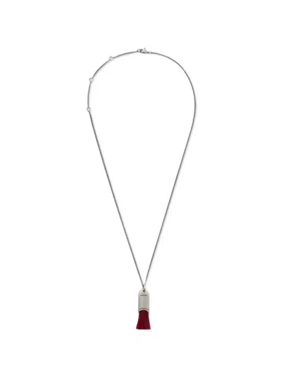 Lemaire Nano-brush Adjustable Necklace In Silver