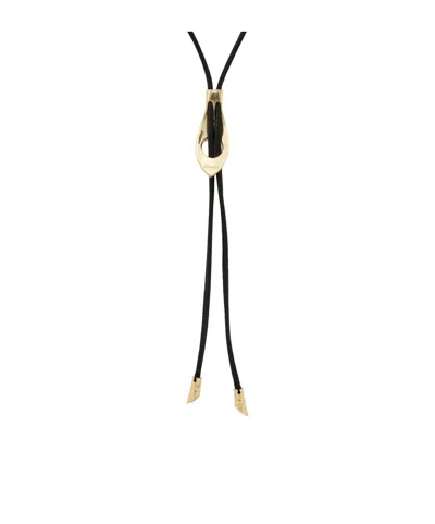 Lemaire Nappa Leather Necklace In Black