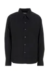 Lemaire Navy Blue Regular Solid Shirt In Navy Blue