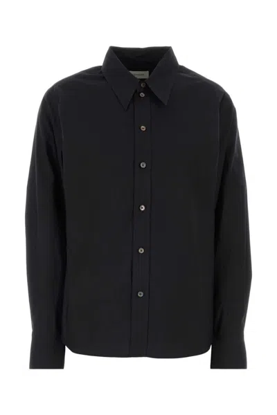 Lemaire Navy Blue Regular Solid Shirt