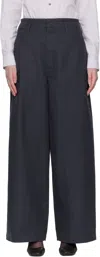 Lemaire Navy Large Chino Trousers