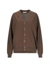 Lemaire Neckline Cardigan In Brown