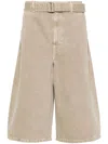 Lemaire Twisted Shorts 14.25 Natural Beige In Neutrals