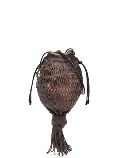 Lemaire Octoplus Shoulder Bag In Brown