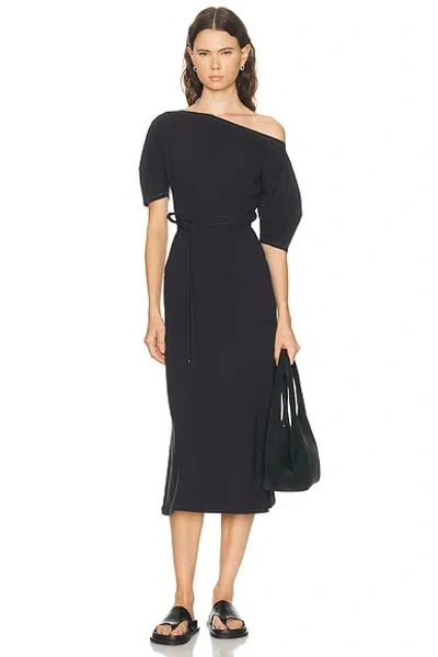 Lemaire Off Shoulder Dress In Black