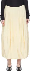 Lemaire Off-white Balloon Maxi Skirt In Multi