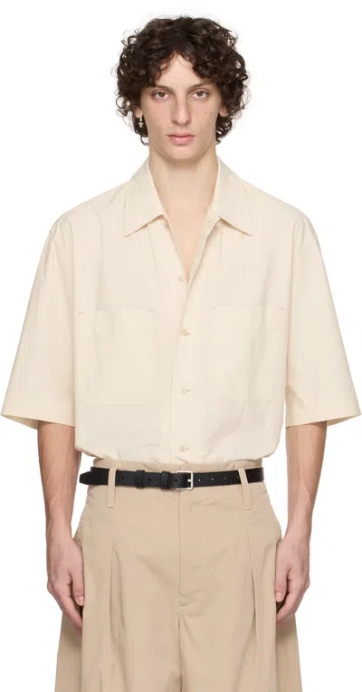 Lemaire Off-white 'convertible' Shirt In Neutral