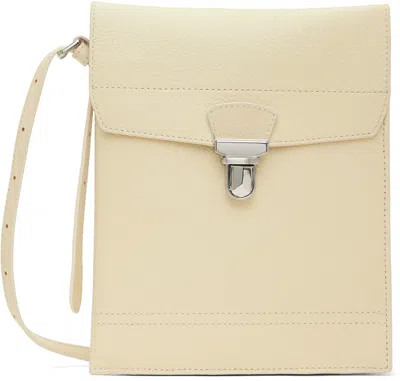 Lemaire Off-white Large Multi Pocket Gear Pouch In Wh009 Ivory