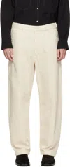Lemaire Off-white Maxi Workwear Jeans In Neutral