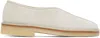 Lemaire Off-white Piped Slippers In Bk911 Light Pelican