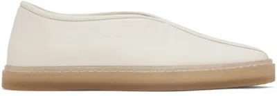 LEMAIRE OFF-WHITE PIPED SNEAKERS