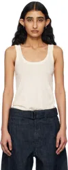 Lemaire Seamless Sleeveless Top In Wh048 Light Cream