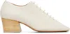 Lemaire Off-white Souris Classic 55 Derby Heels