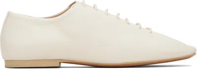 Lemaire Off-white Souris Flat Classic Derbys