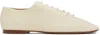 Lemaire Off-white Souris Flat Classic Derbys In Wh000 White