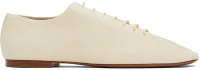 Lemaire Off-white Souris Flat Classic Derbys In Wh000 White