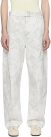 LEMAIRE OFF-WHITE TWISTED BELTED JEANS