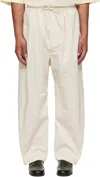 Lemaire Off-white Twisted Over Trousers In White