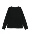 Lemaire Open-necked Black Shirt In Black