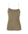 Lemaire Openwork Top Tops Beige In Gray