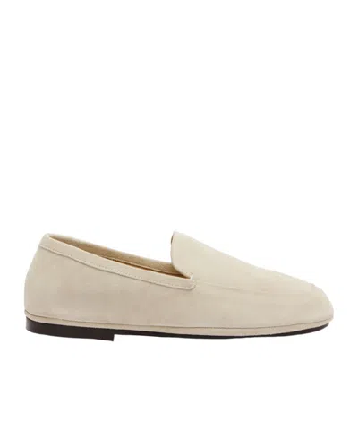 Lemaire Outdoor Suede Slip-on Shoes In Neutral