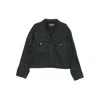 Lemaire Black Trucker Denim Jacket In Black