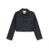 Lemaire Two Pocket Cropped Jacket In Blue