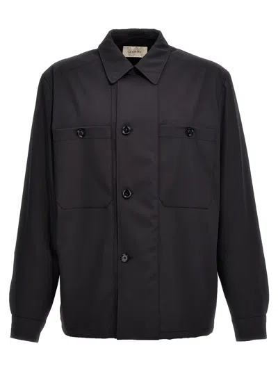 Lemaire Soft Military Overshirt In Black